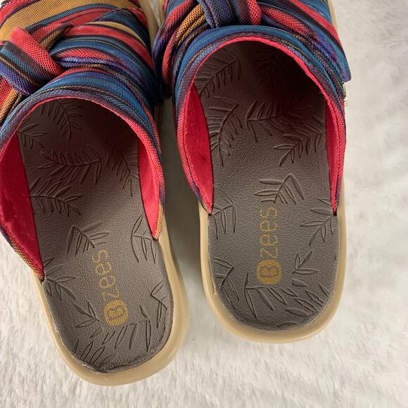 BZees Women's Premium Washable Slide Wedge Sandals Size 6.5 - Picture 9 of 9